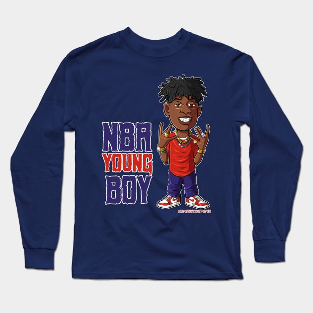 NBA YOUNGBOY Long Sleeve T-Shirt by NBAYoungBoyDesign